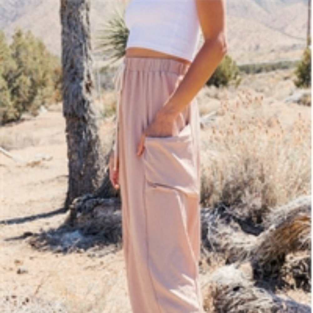 New Wide Leg Pocketed Harem Band Pants /  Jogger Casual Jeans Drawstring… - Picture 2 of 8